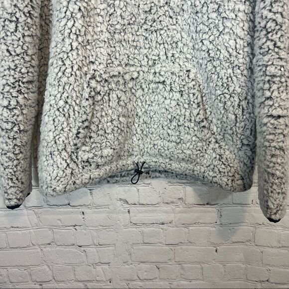 PINK - Victoria's Secret Quarter Zip Pullover size small grey - Picture 3 of 10